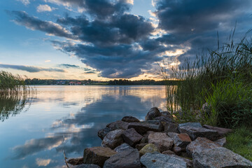 Sonnenuntergang am Hemmelsdorfer See