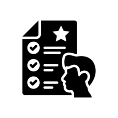 Professional skills vector solid icon style illustration. EPS 10 file