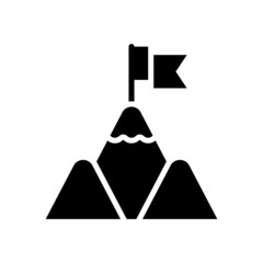 Mission vector solid icon style illustration. EPS 10 file
