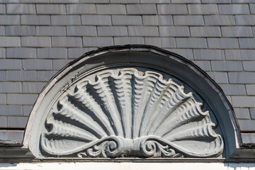 Architecture detail of colonial building in Toronto Canada
