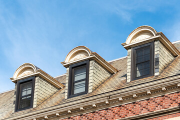 Architecture detail of colonial building in Toronto Canada
