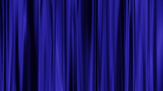Blue Curtain Loop Animation Background