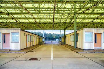 Innerdeutsche Grenze, Grenz&uuml;bergang bei Helmstedt, Marienborn, Deutschland 