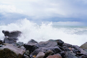 severe storm on the Black Sea
