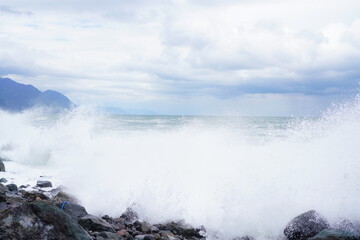 severe storm on the Black Sea
