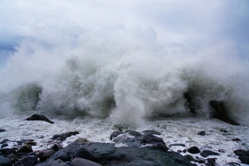 severe storm on the Black Sea