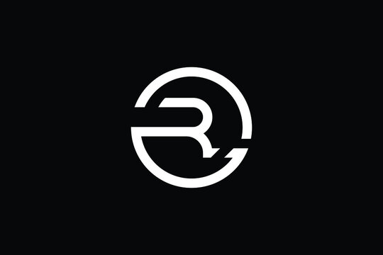 GR logo letter design on luxury background. RG logo monogram initials letter concept. GR icon logo design. RG elegant and Professional letter icon design on black background. G R RG GR