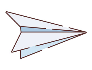 paper airplane flying
