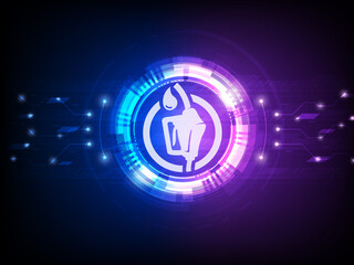 Oil dripping from a gasoline pump isolated  - 2d Rendering background