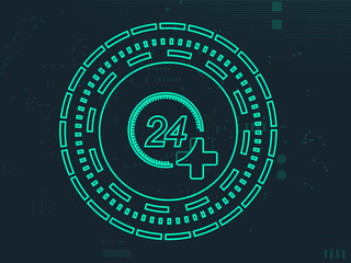 2D illustration medical structure background