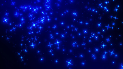 キラキラと輝く十字のパーティクル素材