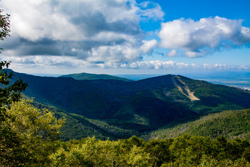 Chekhov Highlands, Russian Mountain, Lopatin Mountain. Sakhalin Russia