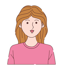 young woman character