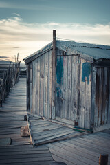 wooden pier in the sea