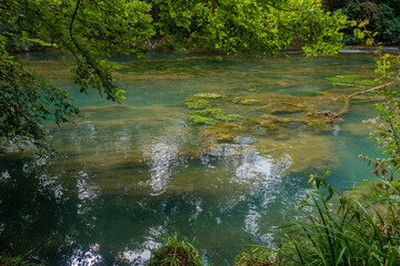 Parco fluviale dell'Elsa (Elsa River parc) in Colle val d'Elsa, Tuscany, along the via Francigena, Italy