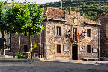 Fototapeta na wymiar Brañosera City Council, first established in Spain in 824, Palencia, Spain