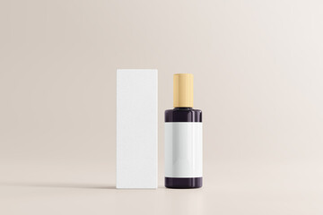 UV Ultra Violet Glass Cosmetic Bottle