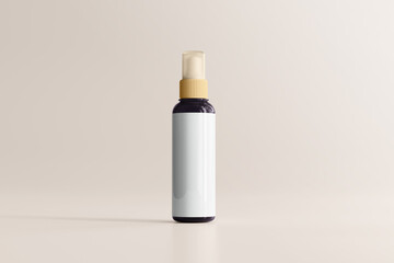 UV Ultra Violet Glass Cosmetic Bottle