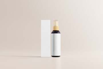 UV Ultra Violet Glass Cosmetic Bottle