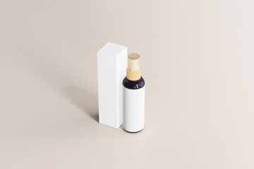 UV Ultra Violet Glass Cosmetic Bottle