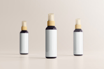 UV Ultra Violet Glass Cosmetic Bottle