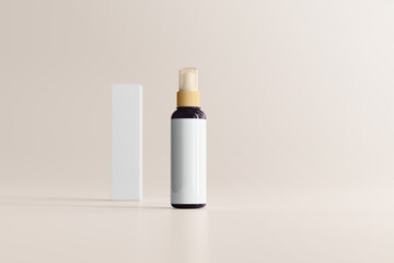 UV Ultra Violet Glass Cosmetic Bottle