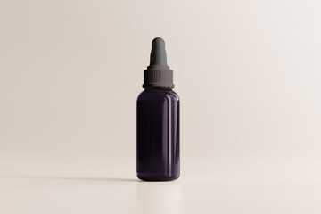 UV Ultra Violet Glass Cosmetic Bottle