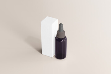 UV Ultra Violet Glass Cosmetic Bottle