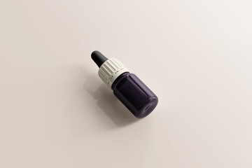 UV Ultra Violet Glass Cosmetic Bottle