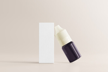 UV Ultra Violet Glass Cosmetic Bottle