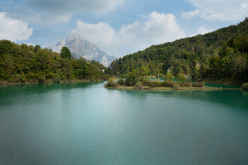 Obraz premium Verzegnis lake, Italy