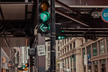 traffic light on Michigan avenue