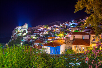 Chora is a traditional medieval village and capital of Samothraki island, Greece