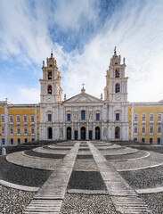 Fototapeta na wymiar Palace of Mafra Facade - Mafra, Portugal