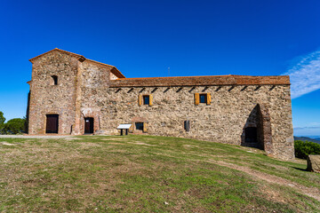Fototapeta na wymiar Monastery of Tentudia in Calera de Leon, Extremadura, Spain