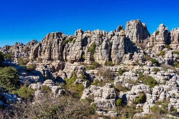 El Torcal de Antequera, Andalusia, Spain, near Antequera, province Malaga.
