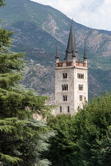 Ancient church of the historical town of Susa in Italy