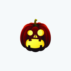 Angry Halloween! vector illustration.