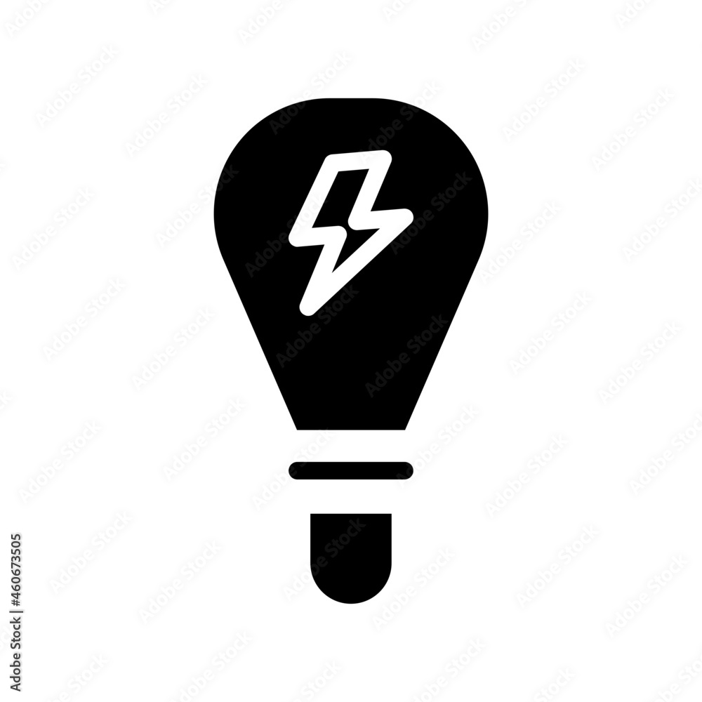 Wall mural Bulb icon