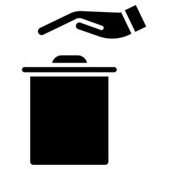 Trash bin icon