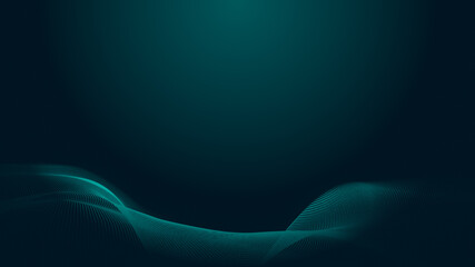 Abstract dot blue green gradient texture technology background.