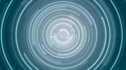 Abstract circle blue future technology background.