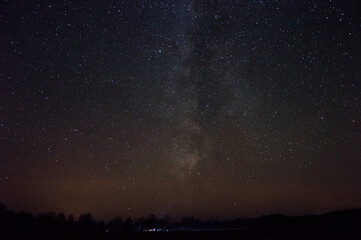 Sky with stars. Milky Way
