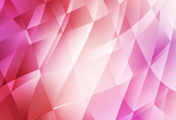 Light Pink vector polygon abstract backdrop.