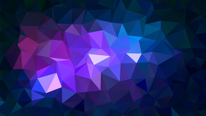 Trendy polygonal space background. Colorful geometric galaxy illustration