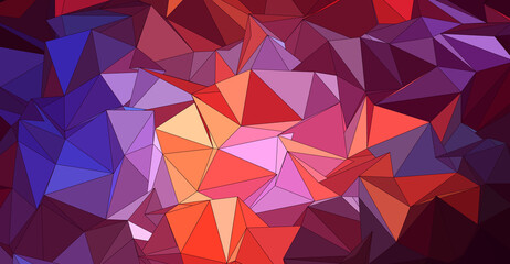 Colorful polygonal illustration. Triangular vector geometric background