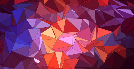 Fototapeta premium Colorful polygonal illustration. Triangular vector geometric background