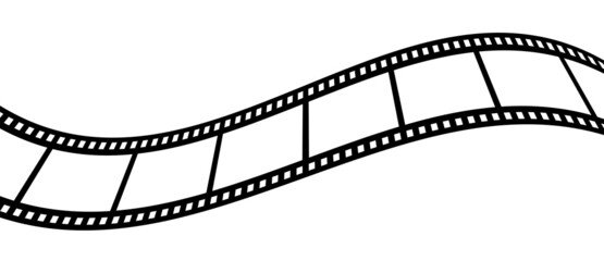 Video tape isolated on white background. Vintage cinematography vector illustration - obrazy, fototapety, plakaty