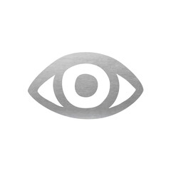 Silver Eye Symbol - Vector Silhouette
