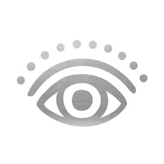 Silver Eye Symbol - Vector Silhouette